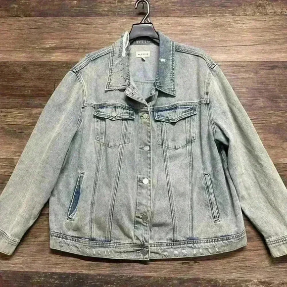 Ms. Cello Light Blue Denim Jacket Size 2xl - Picture 1 of 3